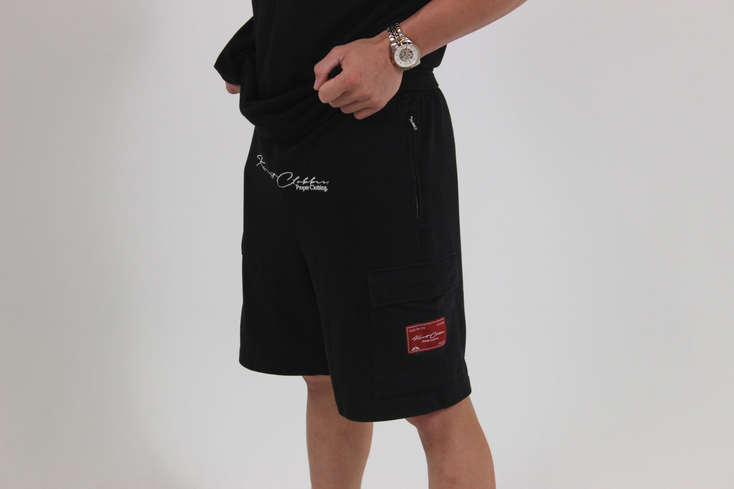 Noir Cargo Shorts